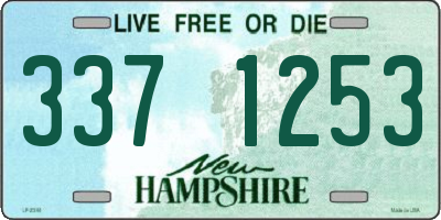 NH license plate 3371253