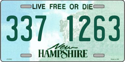 NH license plate 3371263