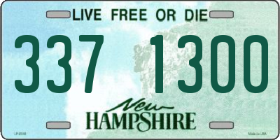 NH license plate 3371300