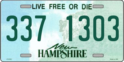 NH license plate 3371303