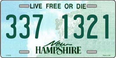 NH license plate 3371321