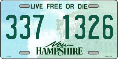NH license plate 3371326