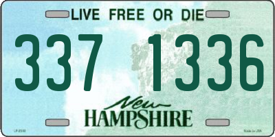 NH license plate 3371336
