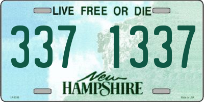 NH license plate 3371337