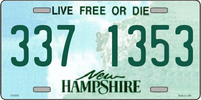 NH license plate 3371353