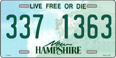 NH license plate 3371363