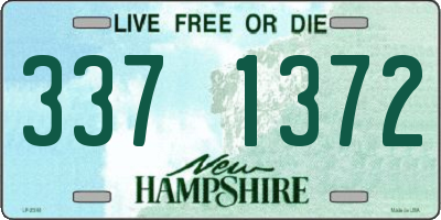 NH license plate 3371372