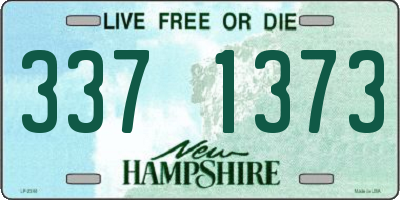 NH license plate 3371373