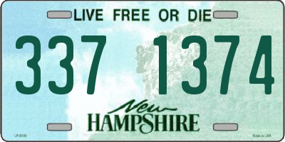 NH license plate 3371374