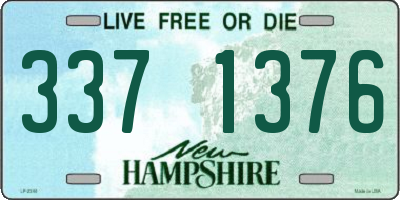 NH license plate 3371376