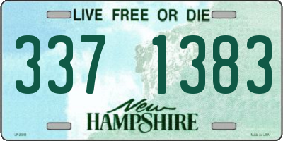 NH license plate 3371383