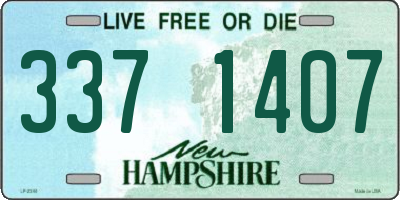NH license plate 3371407