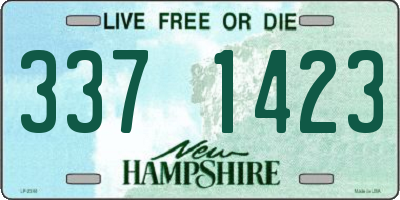 NH license plate 3371423
