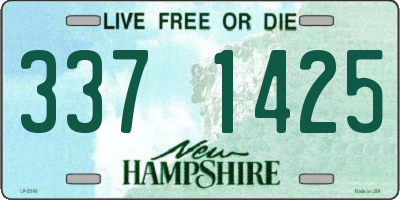 NH license plate 3371425