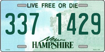 NH license plate 3371429