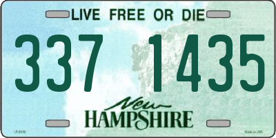 NH license plate 3371435