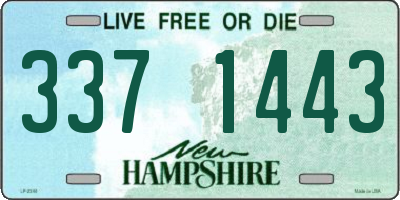 NH license plate 3371443