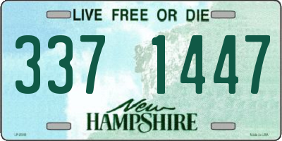 NH license plate 3371447
