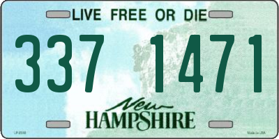 NH license plate 3371471