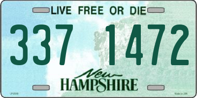 NH license plate 3371472