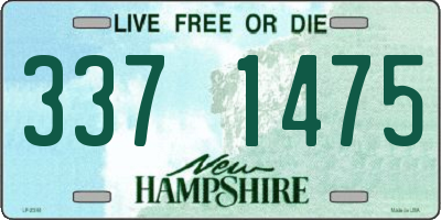 NH license plate 3371475