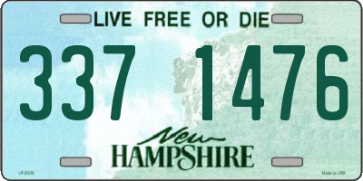 NH license plate 3371476