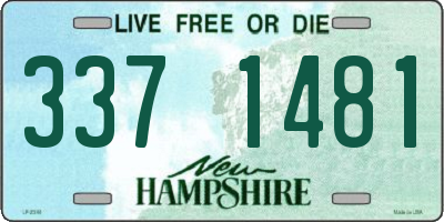 NH license plate 3371481