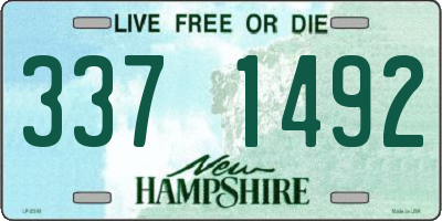 NH license plate 3371492