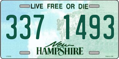 NH license plate 3371493