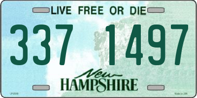NH license plate 3371497