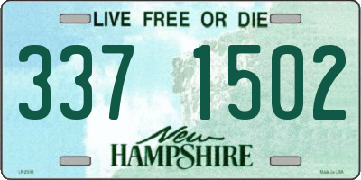 NH license plate 3371502