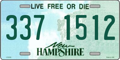 NH license plate 3371512