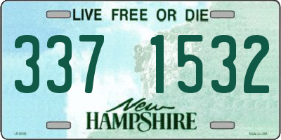NH license plate 3371532