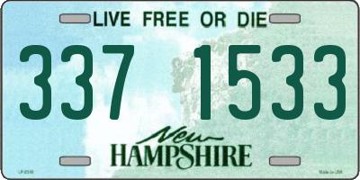NH license plate 3371533