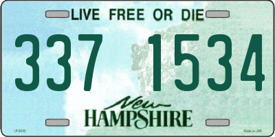 NH license plate 3371534