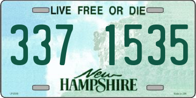 NH license plate 3371535