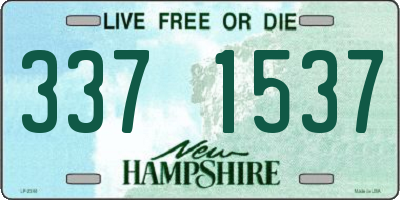 NH license plate 3371537