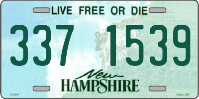NH license plate 3371539