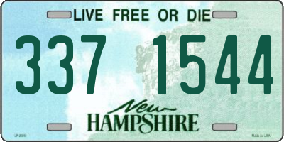 NH license plate 3371544