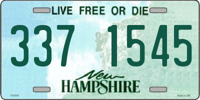 NH license plate 3371545