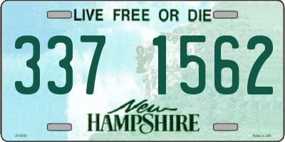 NH license plate 3371562