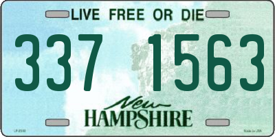 NH license plate 3371563