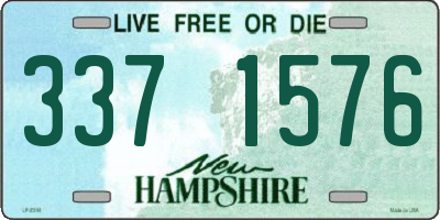 NH license plate 3371576