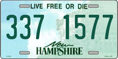 NH license plate 3371577