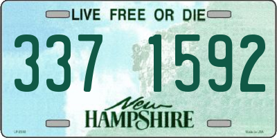 NH license plate 3371592