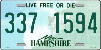 NH license plate 3371594