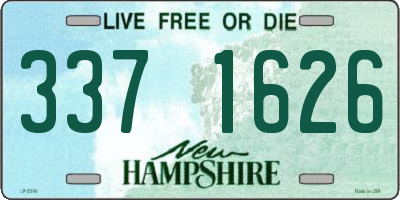NH license plate 3371626