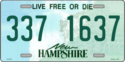 NH license plate 3371637