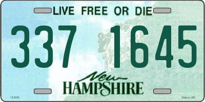 NH license plate 3371645