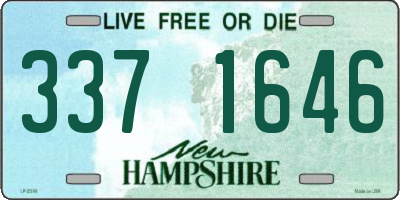 NH license plate 3371646
